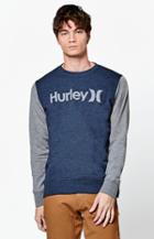 Hurley One & Only Colorblock Crew Neck Sweatshirt
