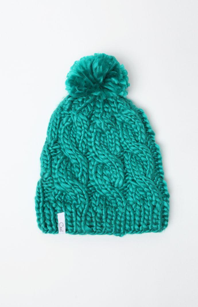 Coal The Rosa Jewel Green Beanie
