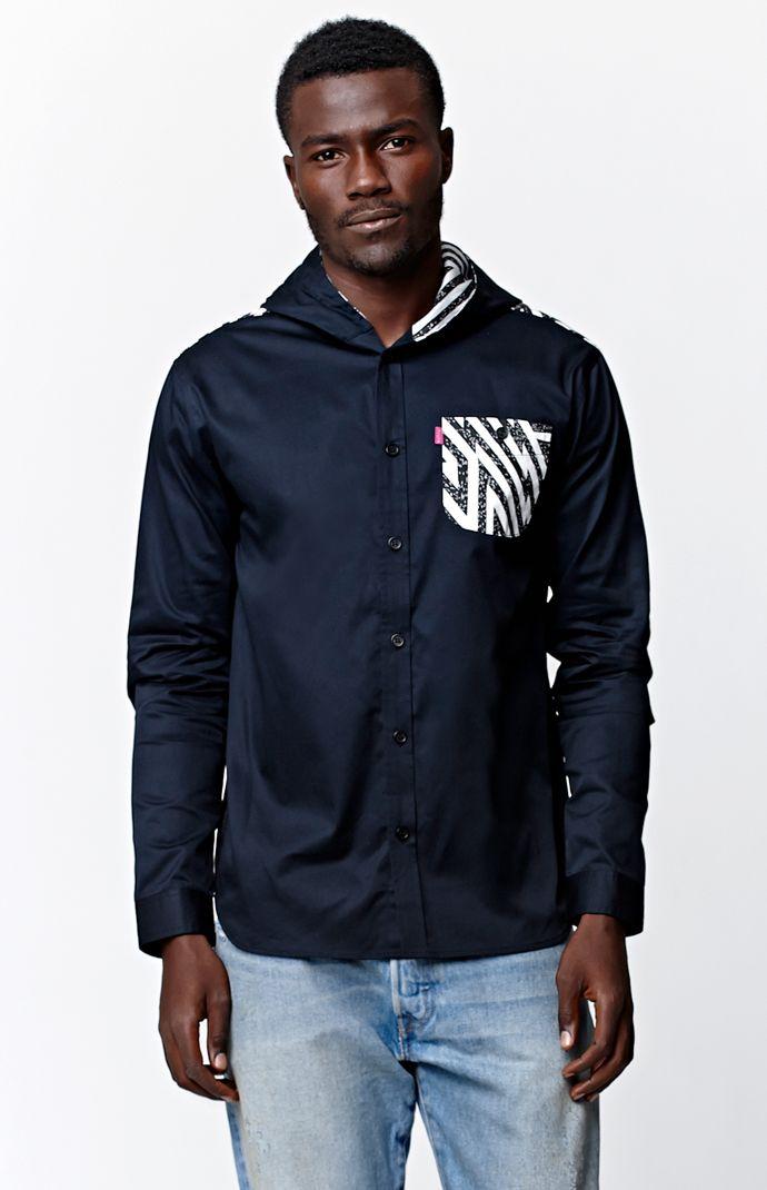 Mishka Craven Hooded Button Down Shirt