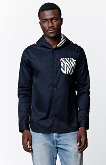 Mishka Craven Hooded Button Down Shirt