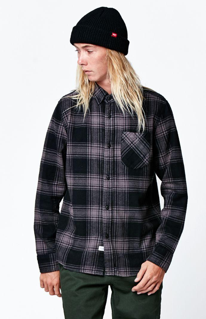 The Hundreds Madison Long Sleeve Flannel Button Up Shirt