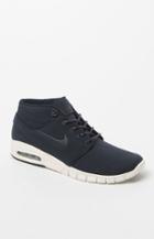 Nike Sb Stefan Janoski Max Mid Leather Blue & White Shoes