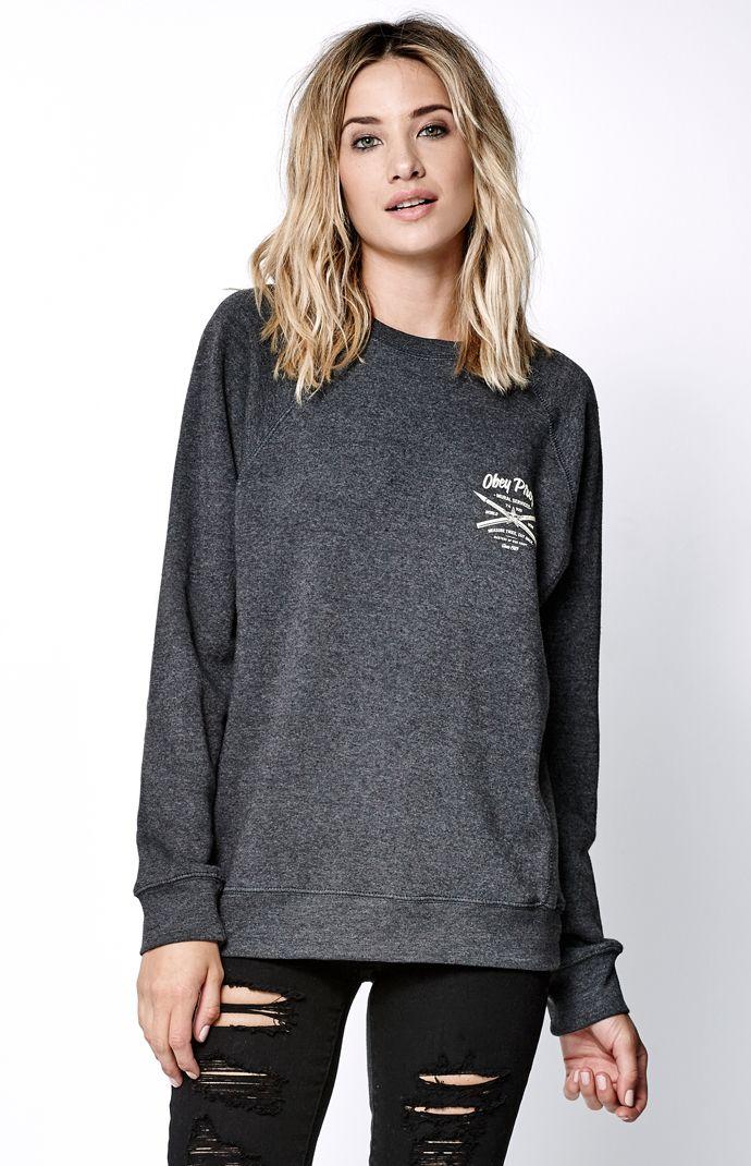 Obey Mural Services Classic Crew Neck Sweatshirt