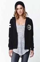 Young & Reckless Deep Cutt Zip Up Hoodie