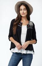 Rip Curl Fantasty Embroidered Open Front Shirt