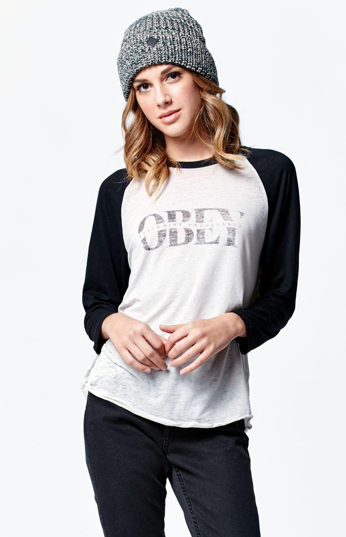 Obey Halfway There Baseball T-shirt