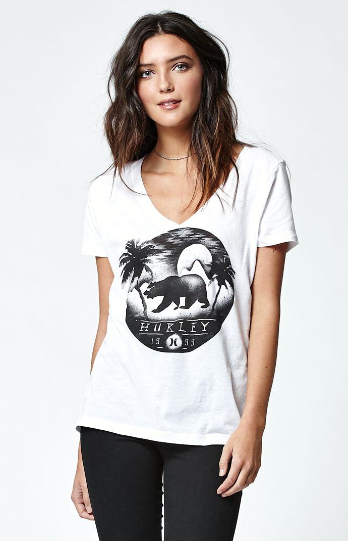 Hurley Cali Bear V-neck T-shirt