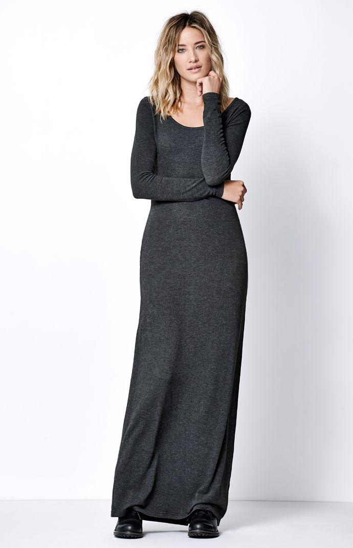 Obey Sierra Long Sleeve Maxi Dress