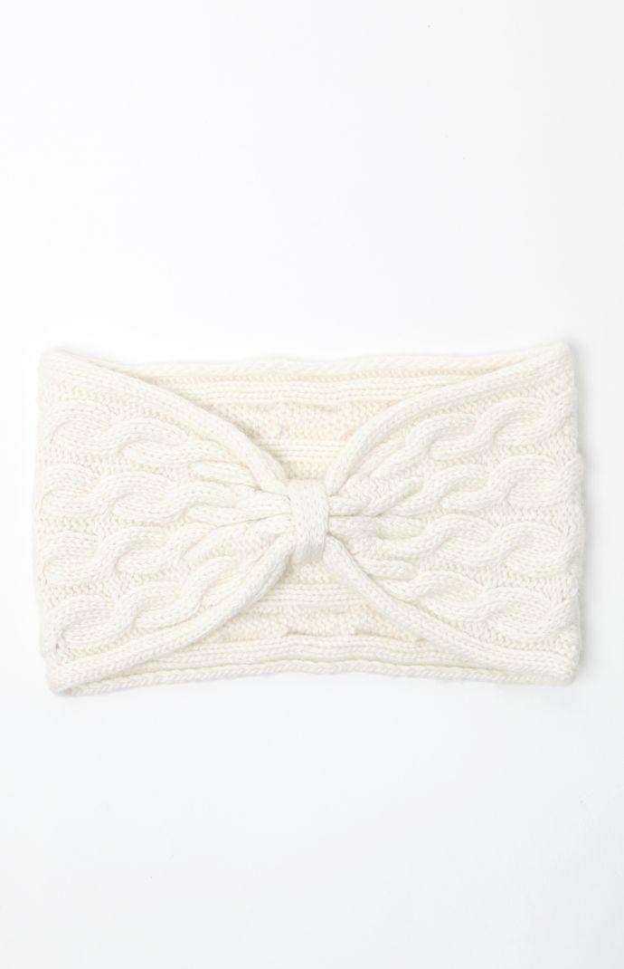 Lemon Legwear Cashmere Cable Ski Headband