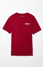 Brixton Cane Premium Burgundy T-shirt