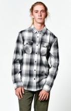 Rvca Highland Plaid Long Sleeve Button Up Shirt