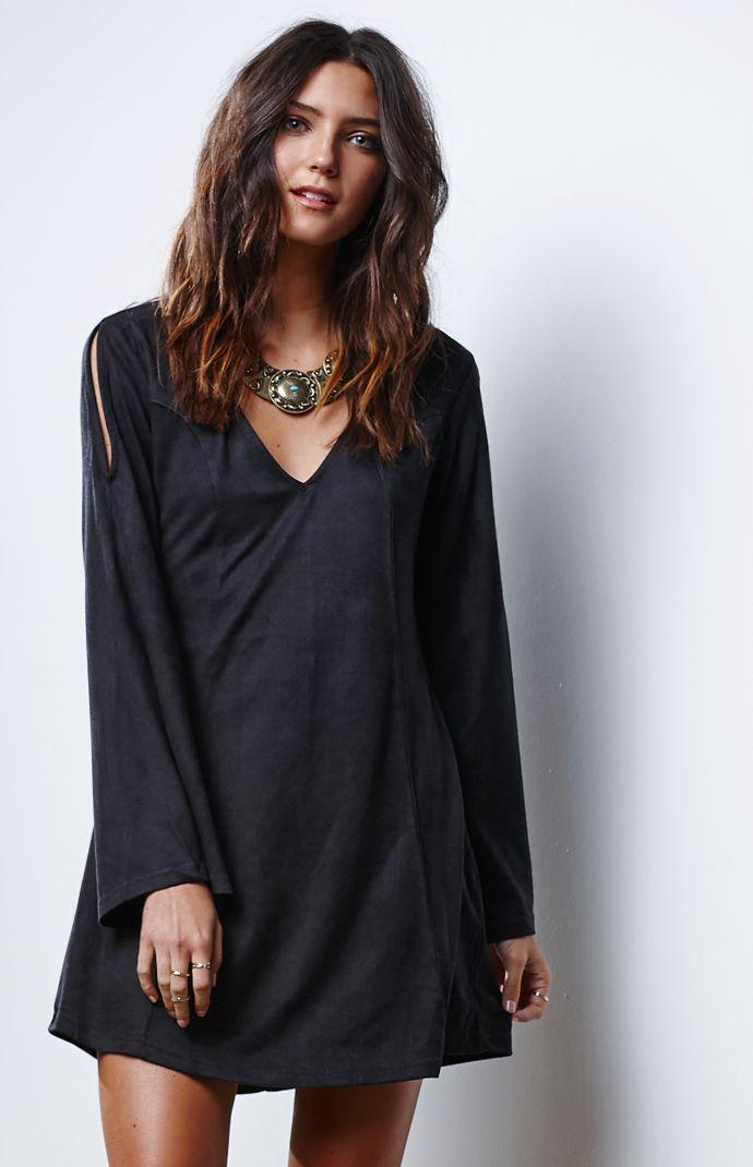 Minkpink Truth Potion Faux Suede Dress