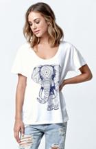 Riot Society Ornate Elephant 3.0 Boyfriend T-shirt