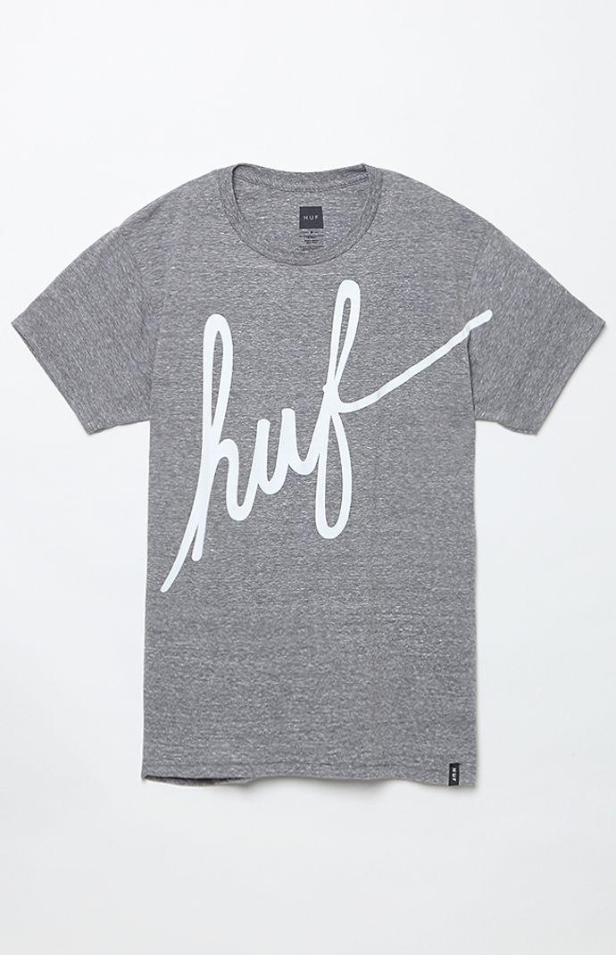 Huf Big Script Heather T-shirt