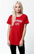 Diamond Supply Co Life Scalloped Hem T-shirt