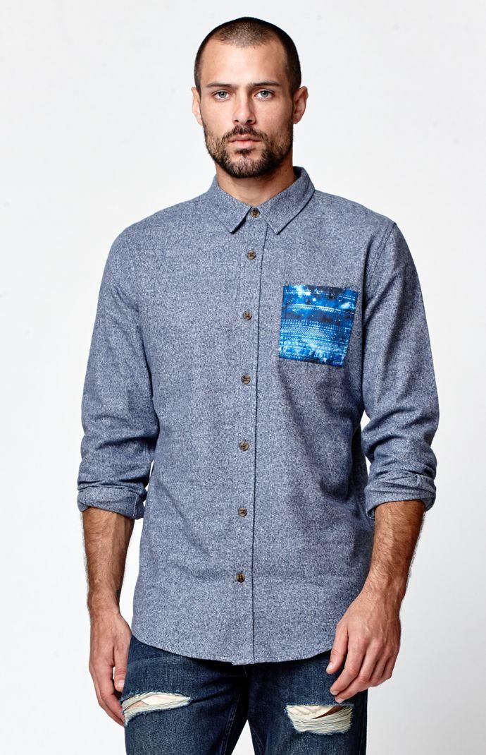 On The Byas Snoop Pocket Long Sleeve Woven Shirt