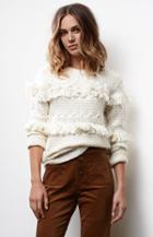 J.o.a. Fringe Trim Pullover Sweater