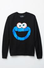 Mishka X Sesame Street Cookie Monster Crew Neck Sweatshirt