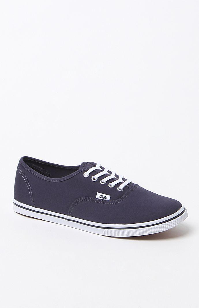 Vans Authentic Lo Pro Blue Canvas Sneakers