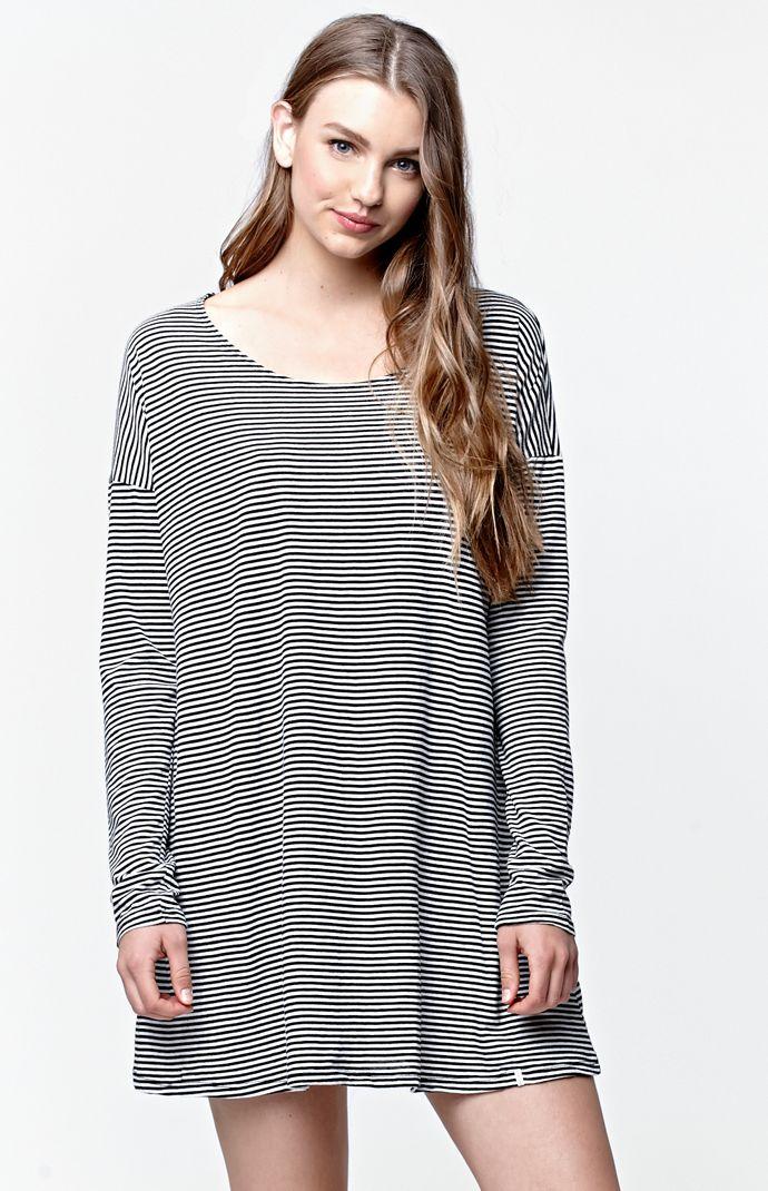 Volcom Lived In Stripe Shirt Dress
