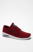 Nike Sb Stefan Janoski Max Leather Red & Black Shoes