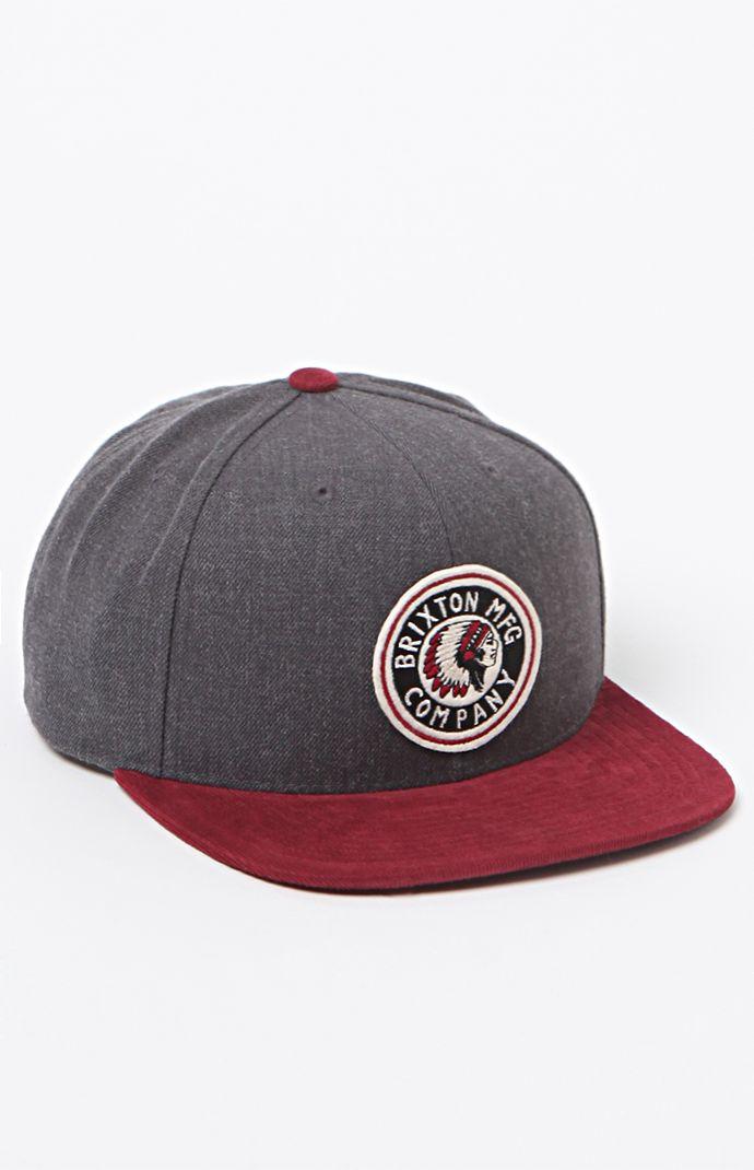 Brixton Rival Suede Snapback Hat