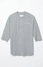 Diamond Supply Co X Garnet Slub Henley 3/4 Sleeve T-shirt