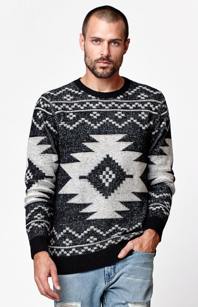 On The Byas Ben Jacquard Print Sweater