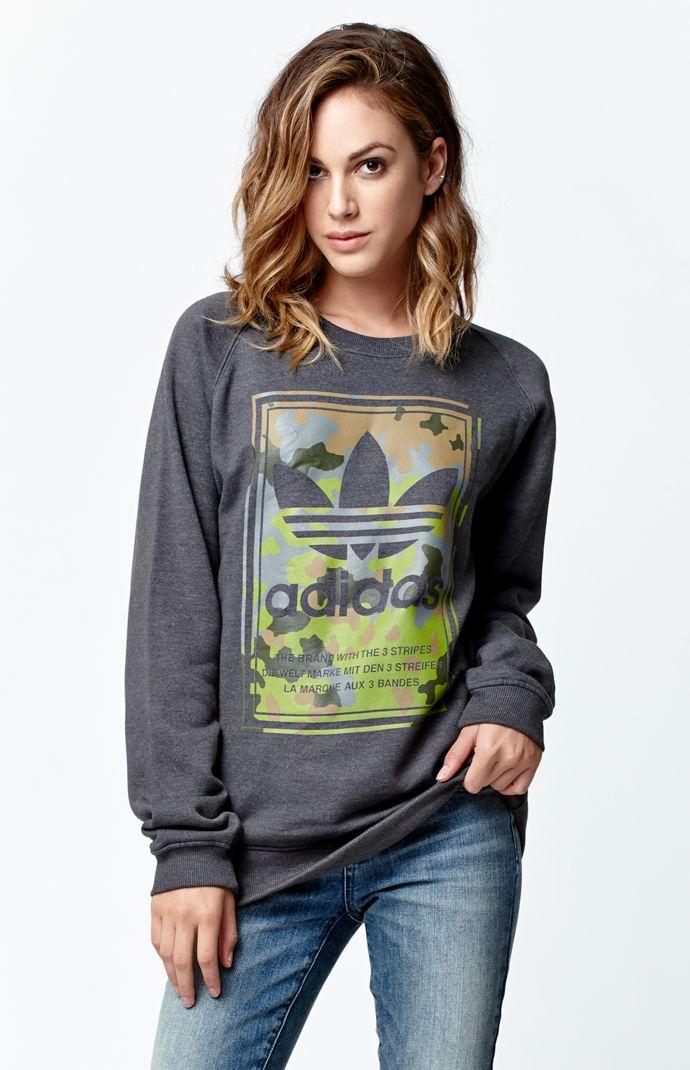 Adidas Athletic Camo Crew Neck Sweatshirt