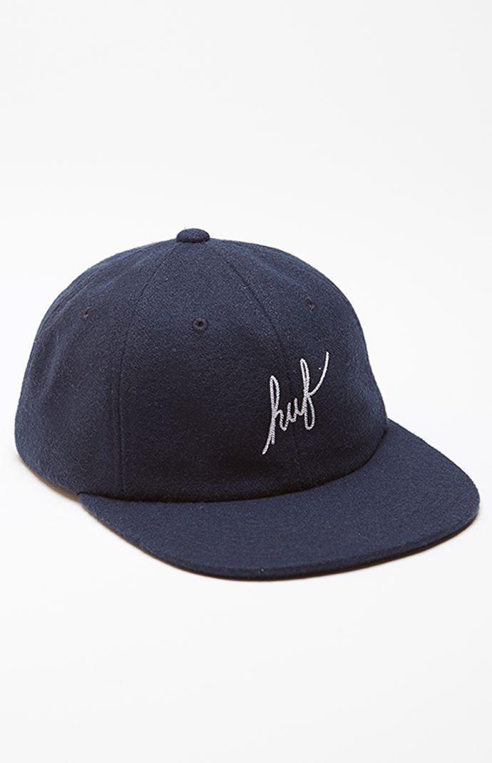 Huf Wool Script 6 Panel Hat