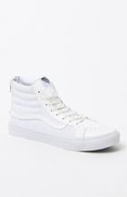 Vans Sk8-hi Slim Zip White High-top Sneakers
