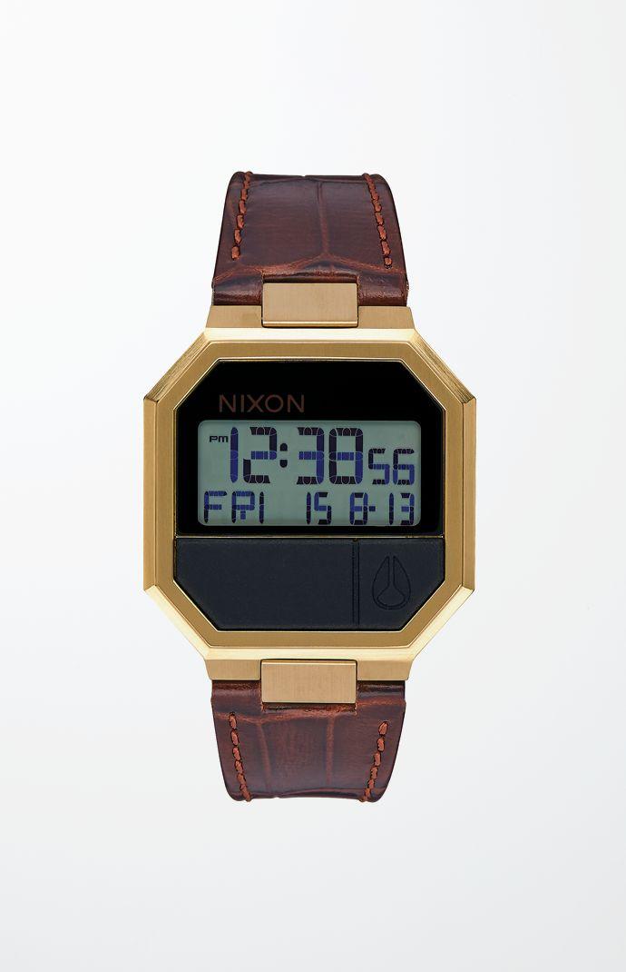 Nixon The Re-run Leather Watch