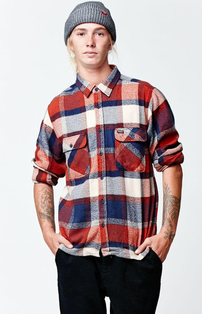 Brixton Archie Flannel Long Sleeve Button Up Shirt
