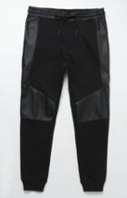 On The Byas The Drop Fit Faux Leather Jogger Pants