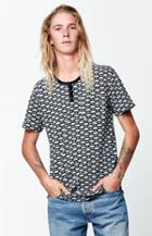 Modern Amusement Arrow Jacquard Henley T-shirt