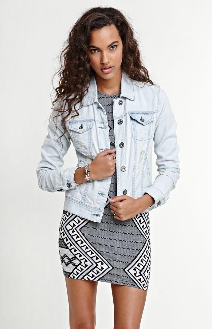 Bullhead Denim Co Womens Bullhead Denim Co Jacket - Bullhead Denim Co Super Destroy Denim Jacket
