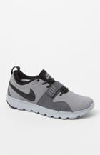 Nike Sb Trainerendor Suede Grey & Black Shoes