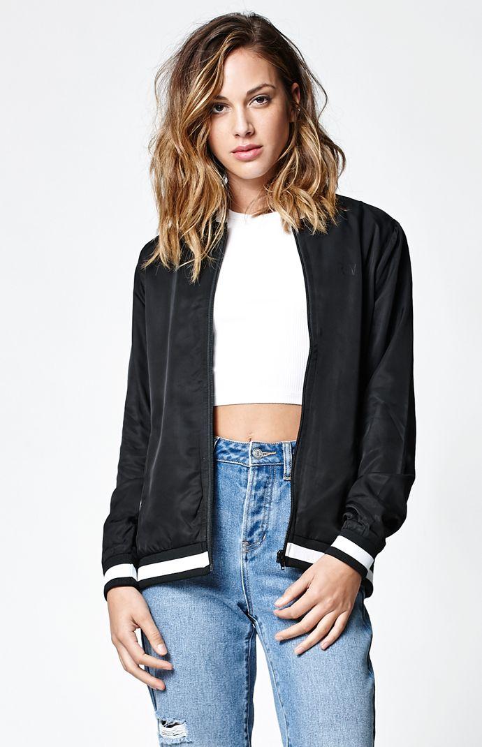 Rvca The One Twill Bomber Jacket