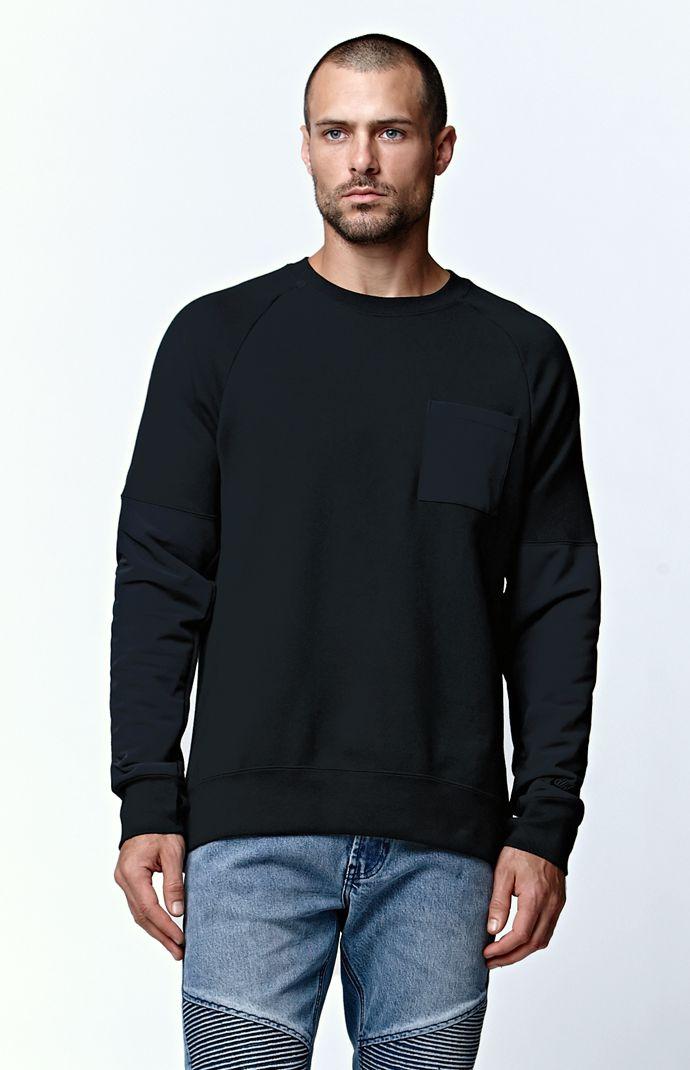 Nike Sb Everett Overlay Solid Crew Neck Sweatshirt