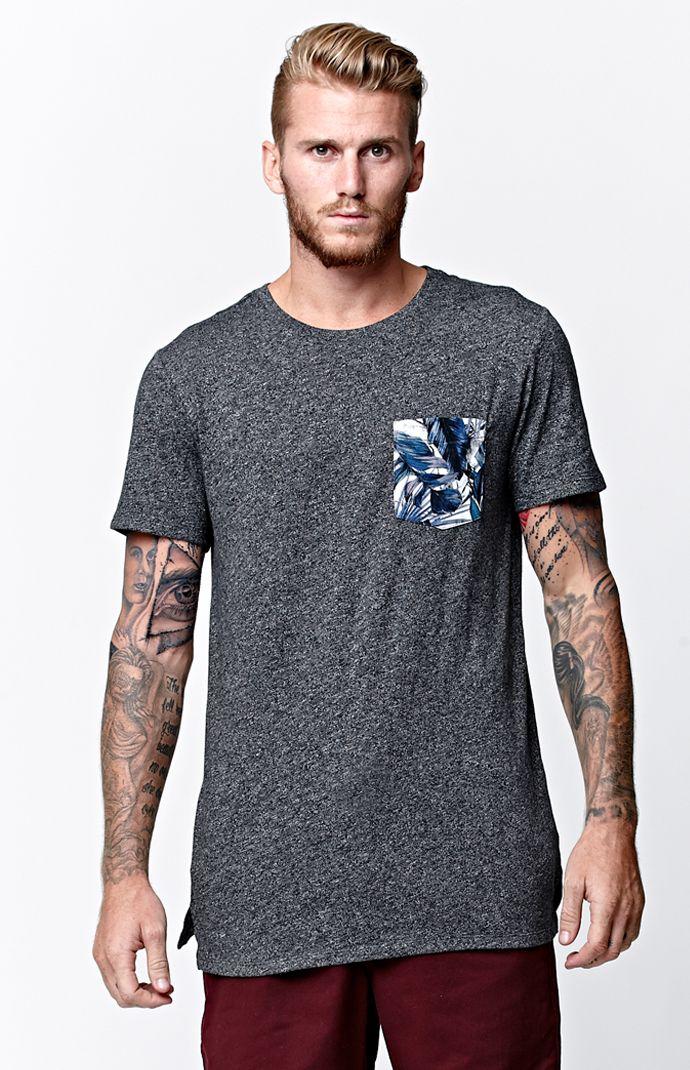 Modern Amusement Leaf Shadows Pocket T-shirt