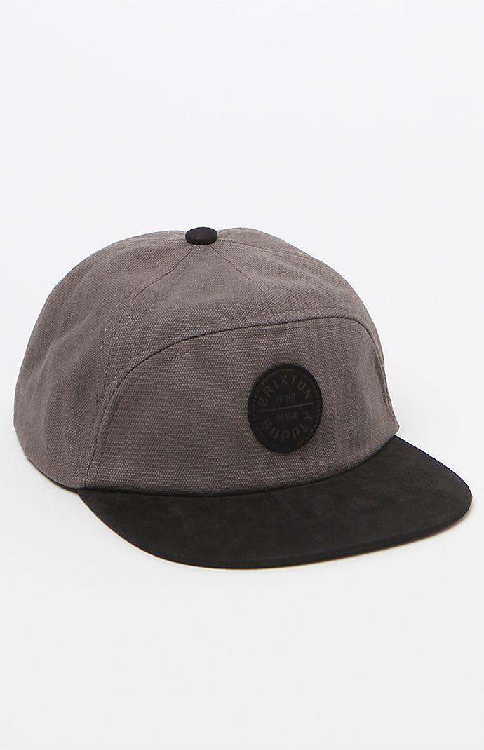 Brixton Oath Iii 7 Panel Strapback Hat