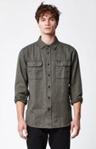 Rvca Coyote Flannel Long Sleeve Button Up Shirt