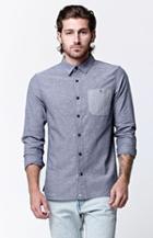 Modern Amusement Chambray Long Sleeve Button Up Shirt