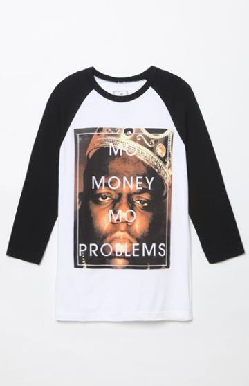 Pacsun Mo Money Mo Problems Baseball T-shirt