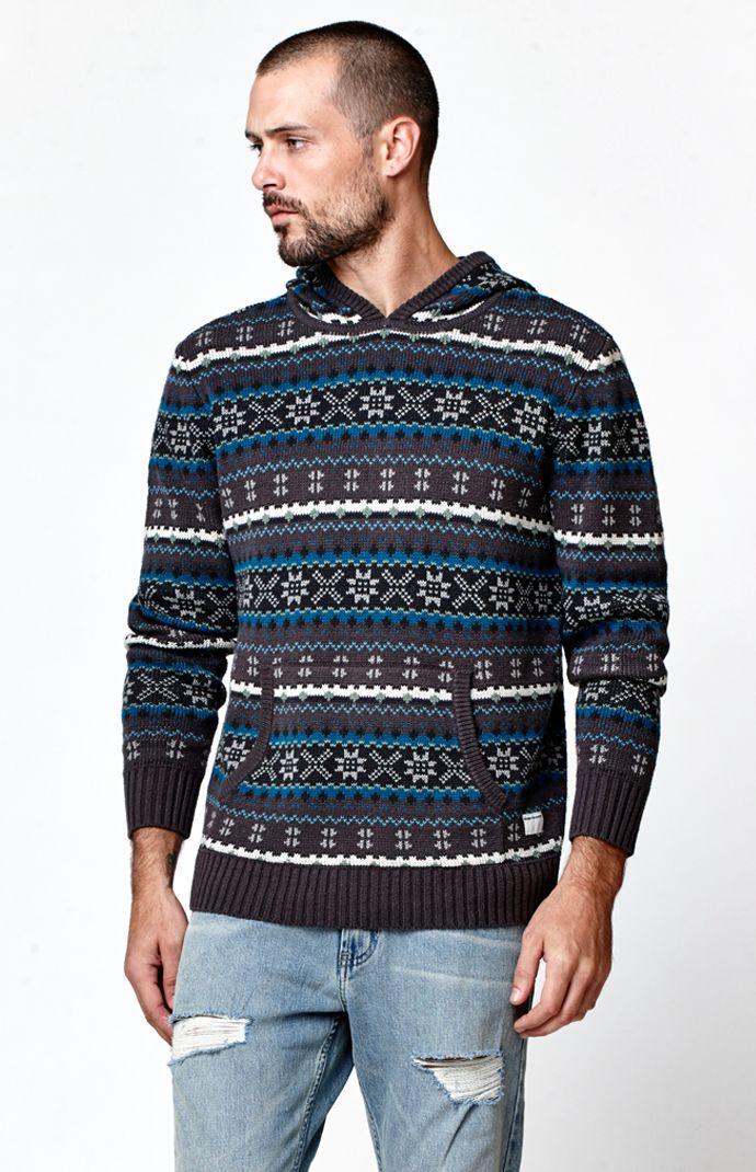 Modern Amusement Full Isles Hooded Knit Sweater