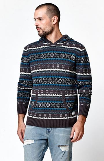 Modern Amusement Full Isles Hooded Knit Sweater