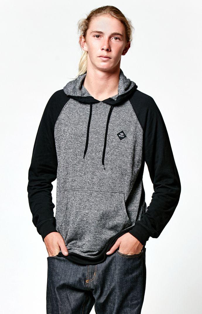 Rvca Mccoy Hooded Long Sleeve Shirt