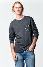 Volcom Tribal Pocket Long Sleeve Henley T-shirt