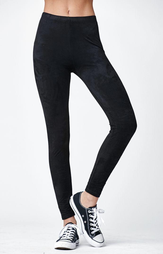 La Hearts Faux Suede Leggings