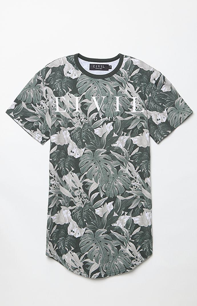 Civil Tonal Floral Print T-shirt